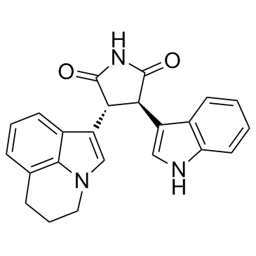 (3R,4R)-3-(5,6-二氢-4H-吡咯并[3,2,1-IJ]喹啉-1-基)-4-(1H-吲哚-3-基)吡咯烷-2,5-二酮