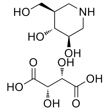 (2S,3S)-2,3-二羟基琥珀酸-(3R,4R,5R)-5-(羟基甲基)-3,4-哌啶二醇(1:1)