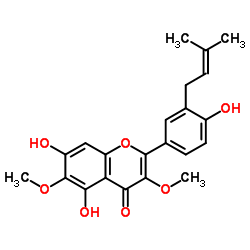 5,7-二羟基-2-[4-羟基-3-(3-甲基-2-丁烯-1-基)苯基]-3,6-二甲氧基-4H-1-苯并吡喃-4-酮
